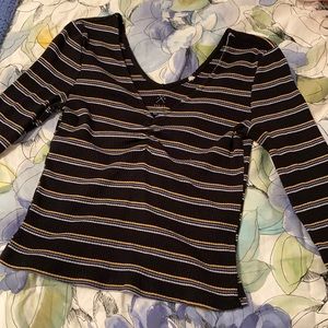PacSun basics striped top lightly worn